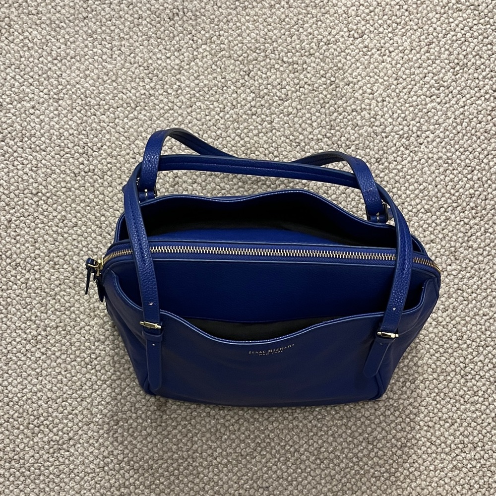 Isaac Mizrahi Royal Cobalt Blue Shoulder Bag - Picture 4 of 16